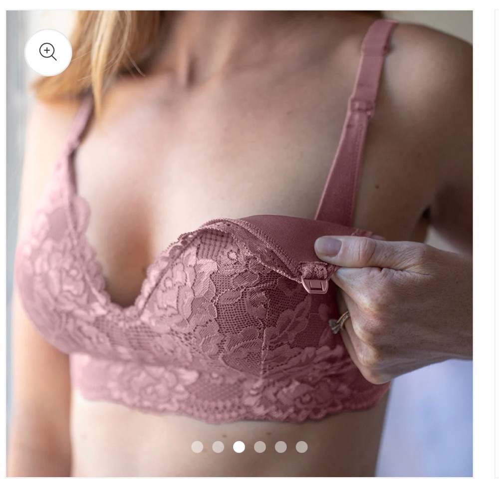 Kindred Bravely Lace Minimalist Nursing & Maternity Bra in Twilight, Small-Busty